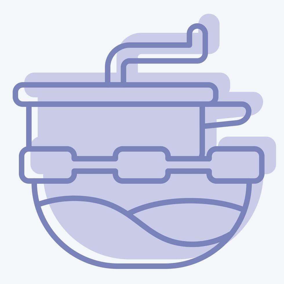 Icon Food Mill. related to Kitchen Tool symbol. two tone style. simple design illustration vector