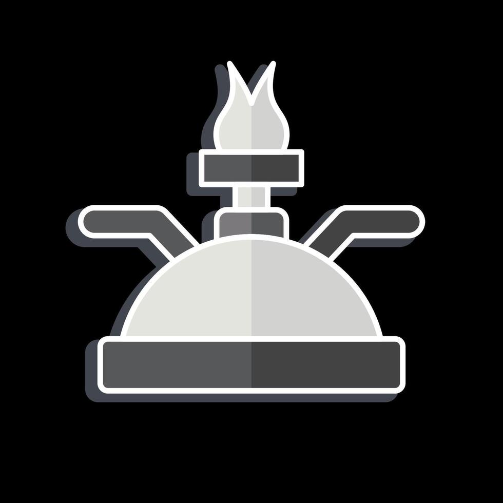Icon Gas Burner. related to Kitchen Tool symbol. glossy style. simple design illustration vector