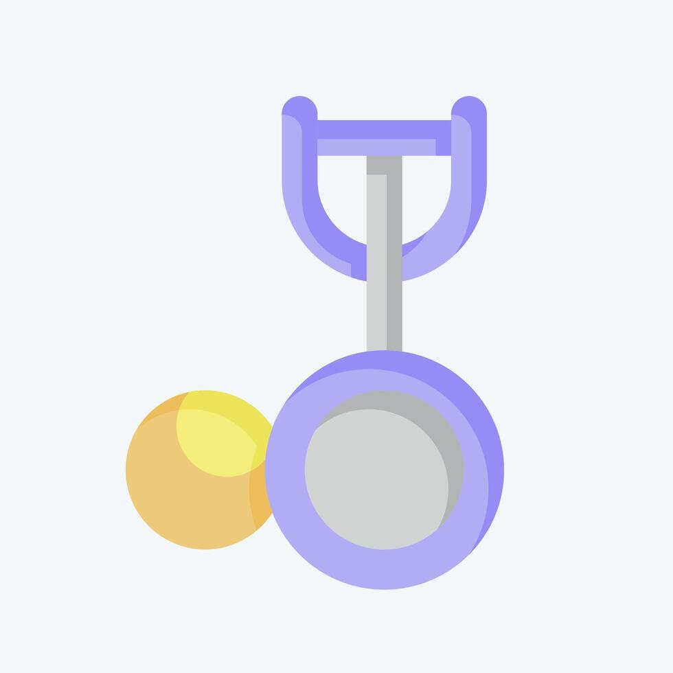 Icon Ice Cream Scoop. related to Kitchen Tool symbol. flat style. simple design illustration vector