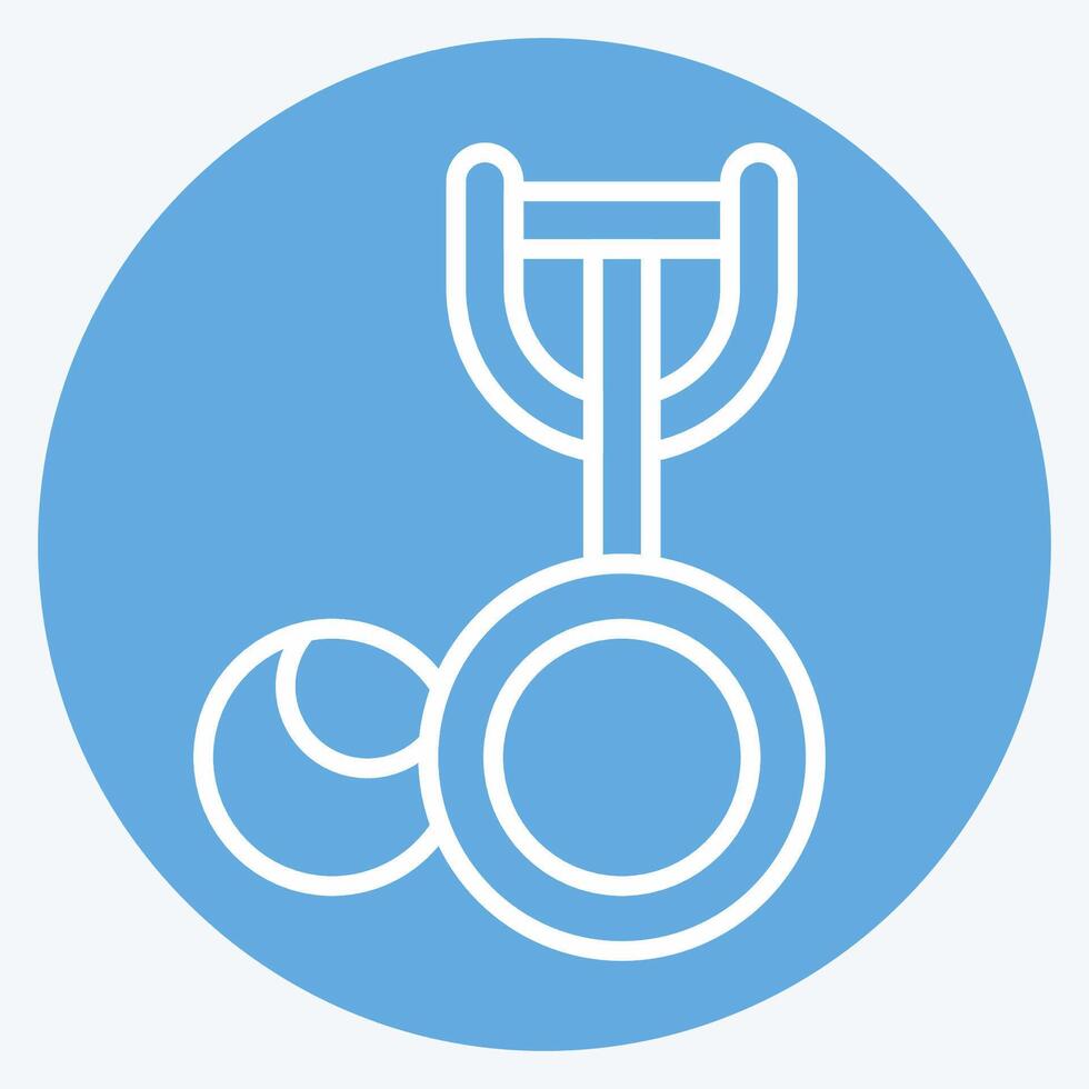 Icon Ice Cream Scoop. related to Kitchen Tool symbol. blue eyes style. simple design illustration vector