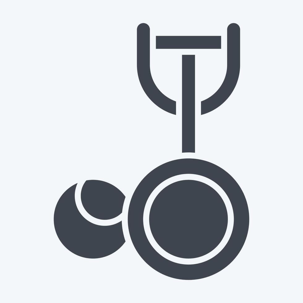 Icon Ice Cream Scoop. related to Kitchen Tool symbol. glyph style. simple design illustration vector