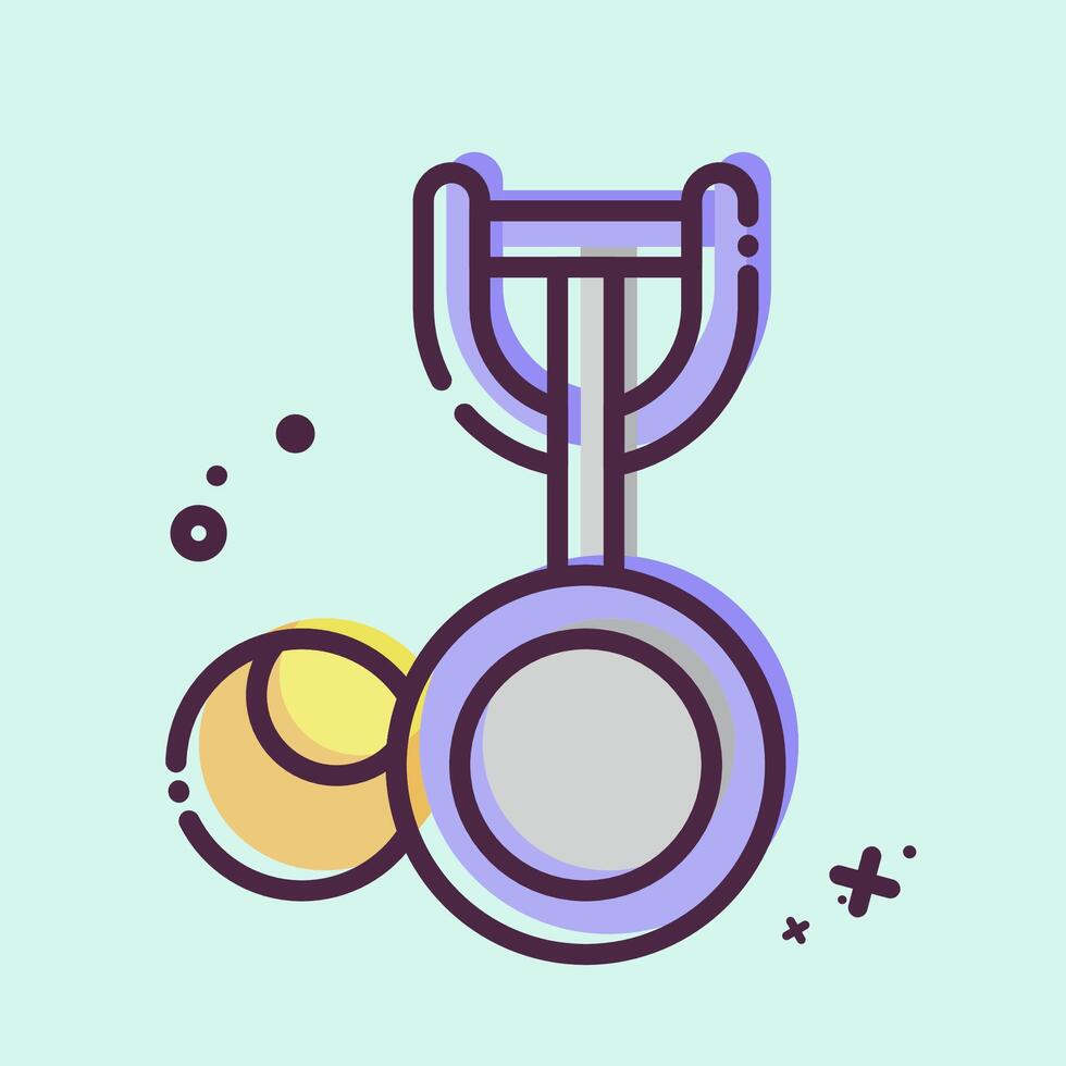 Icon Ice Cream Scoop. related to Kitchen Tool symbol. MBE style. simple design illustration vector