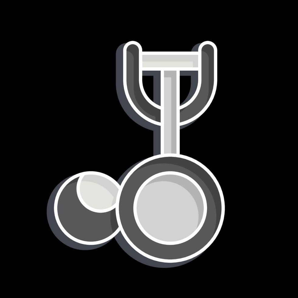 Icon Ice Cream Scoop. related to Kitchen Tool symbol. glossy style. simple design illustration vector
