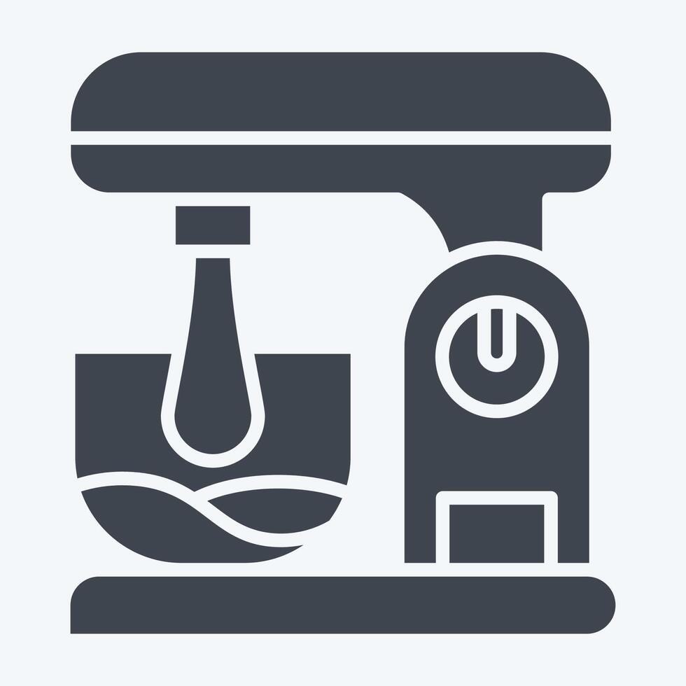 Icon Kitchen Mixer. related to Kitchen Tool symbol. glyph style. simple design illustration vector