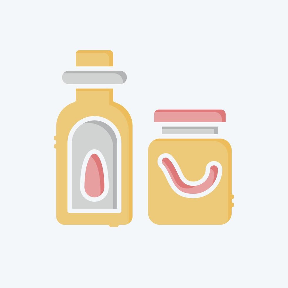 Icon Seasoning. related to Kitchen Tool symbol. doodle style. simple design illustration vector