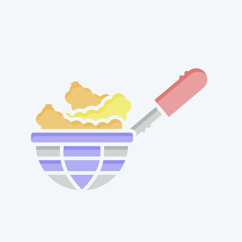 Icon Spider Strainer. related to Kitchen Tool symbol. doodle style. simple design illustration vector
