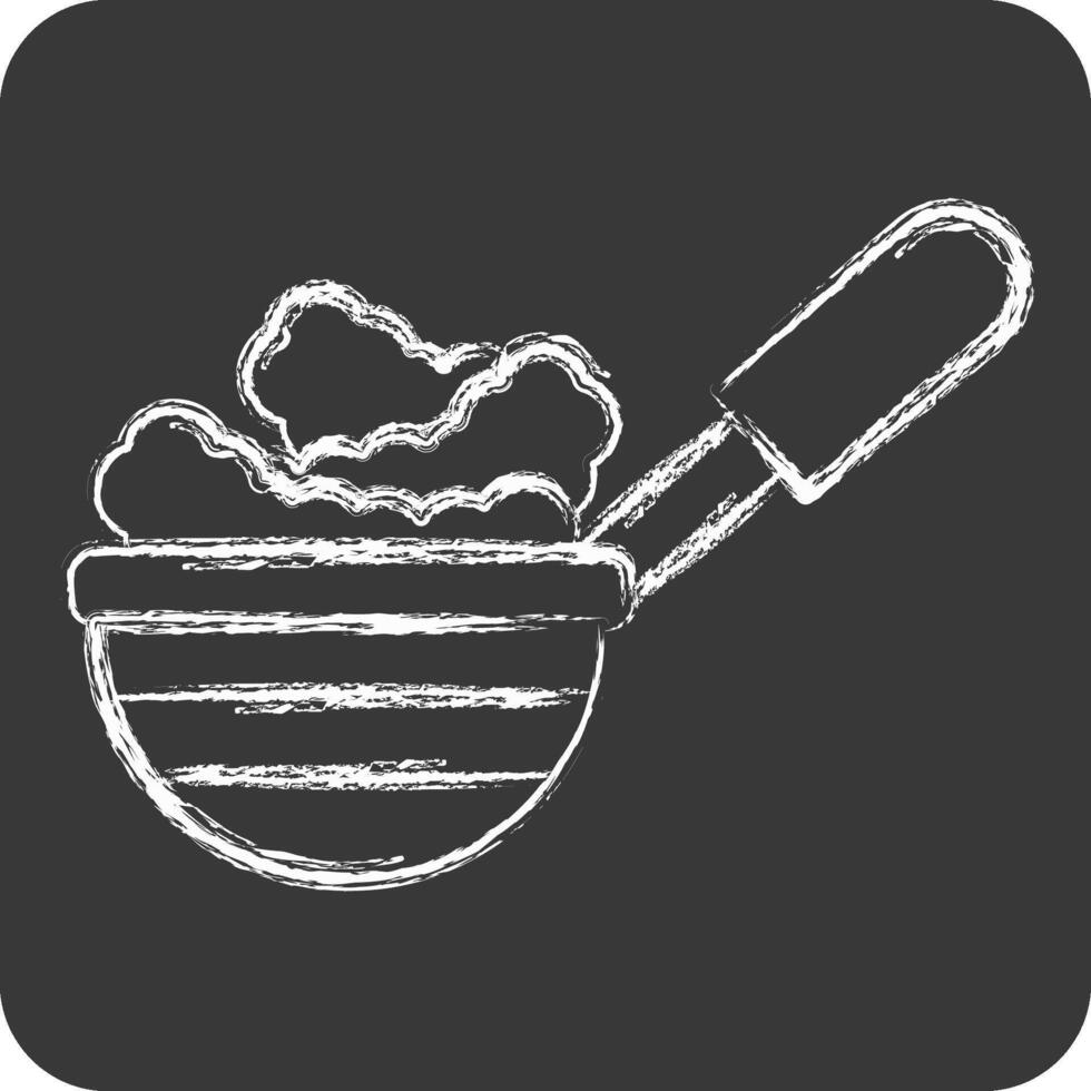Icon Spider Strainer. related to Kitchen Tool symbol. chalk Style. simple design illustration vector