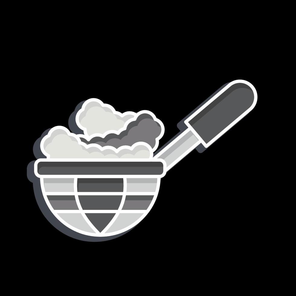Icon Spider Strainer. related to Kitchen Tool symbol. glossy style. simple design illustration vector