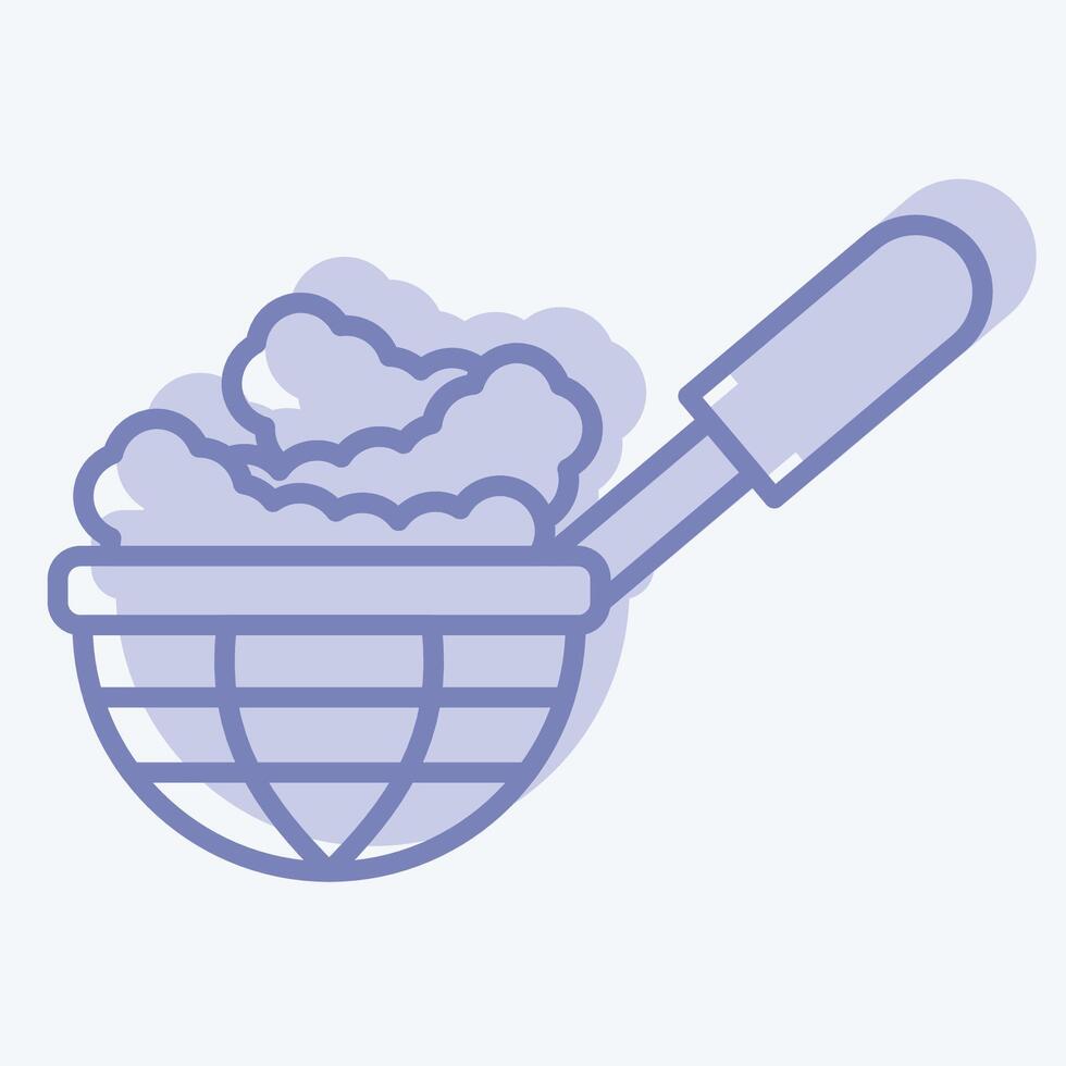 Icon Spider Strainer. related to Kitchen Tool symbol. two tone style. simple design illustration vector