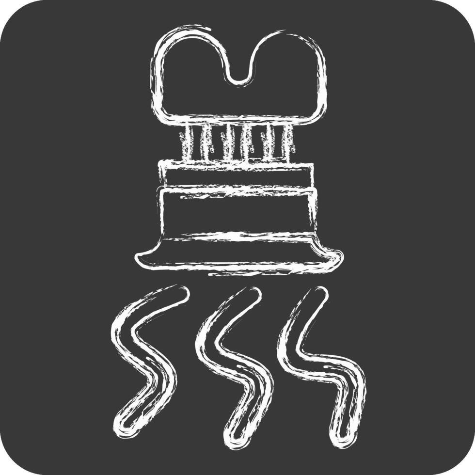 Icon Spiral Slicer. related to Kitchen Tool symbol. chalk Style. simple design illustration vector