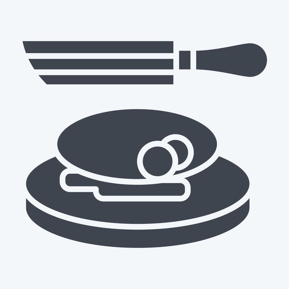 Icon Steak Knife Set. related to Kitchen Tool symbol. glyph style. simple design illustration vector