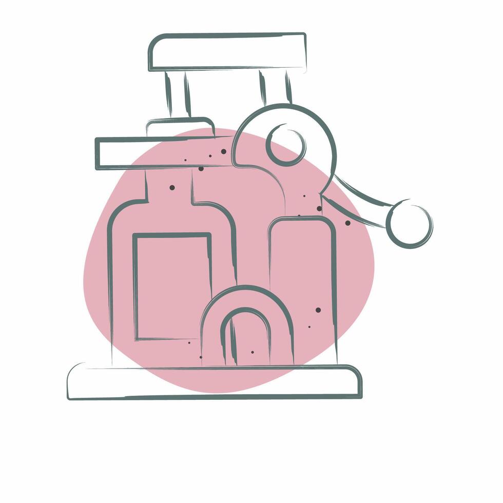 Icon Wine Opener. related to Kitchen Tool symbol. Color Spot Style. simple design illustration vector