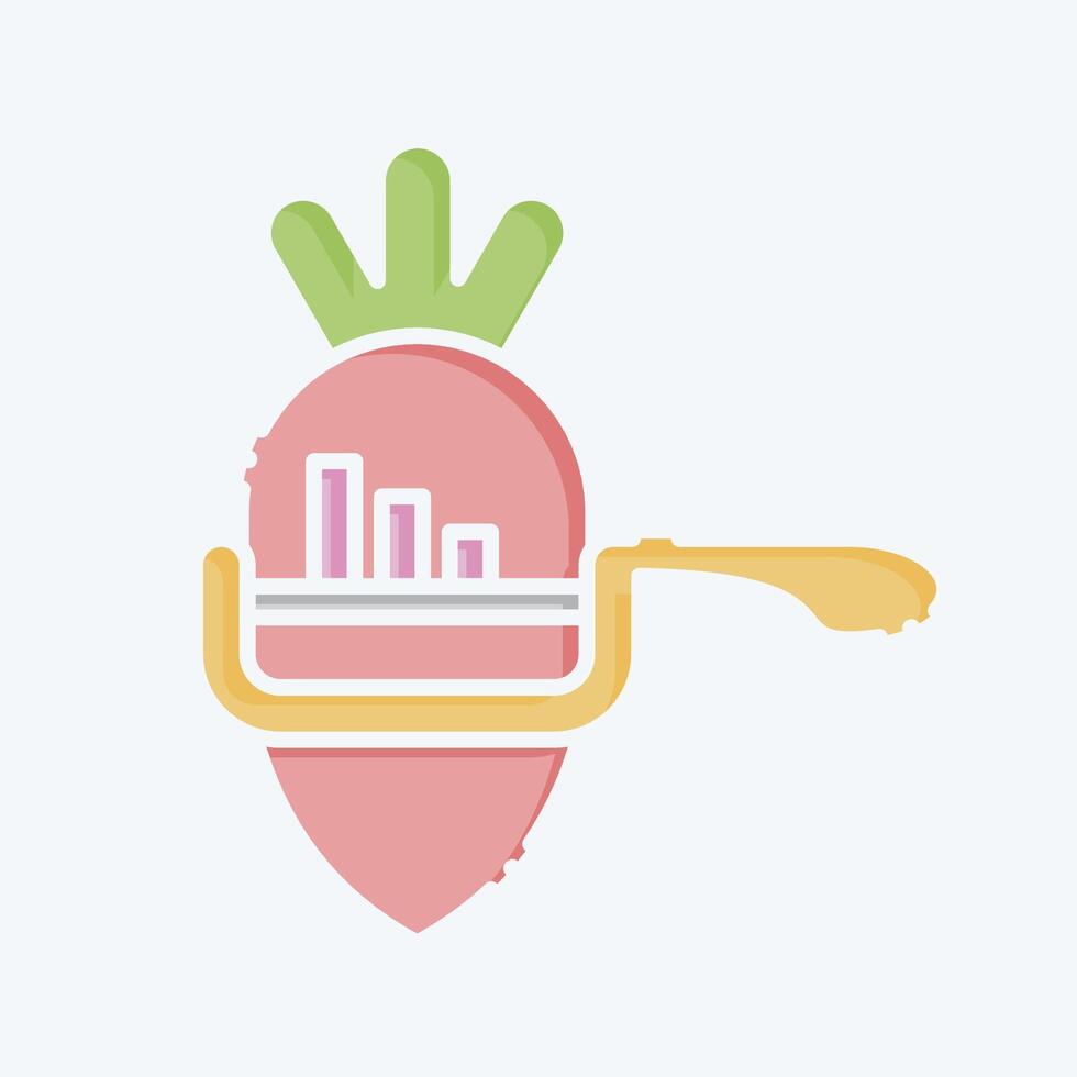 Icon Vegetable Peeler. related to Kitchen Tool symbol. doodle style. simple design illustration vector