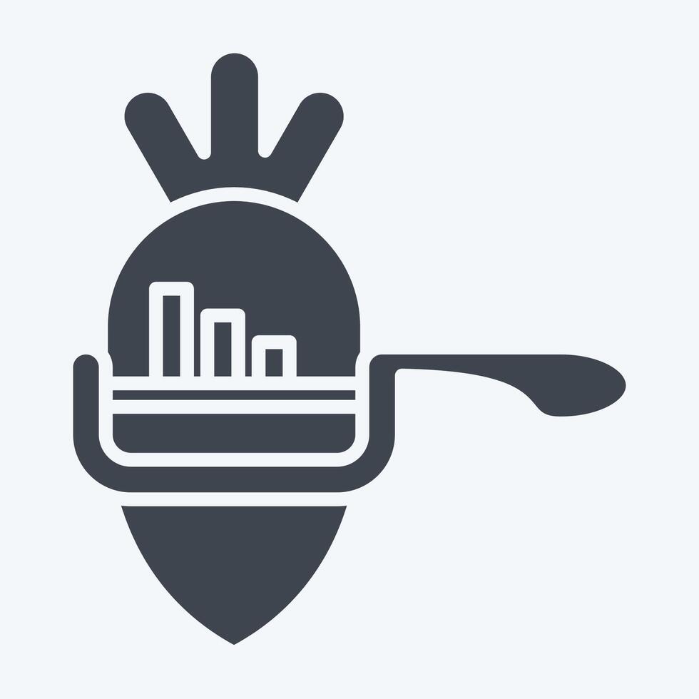 Icon Vegetable Peeler. related to Kitchen Tool symbol. glyph style. simple design illustration vector