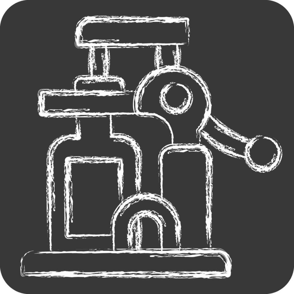 Icon Wine Opener. related to Kitchen Tool symbol. chalk Style. simple design illustration vector