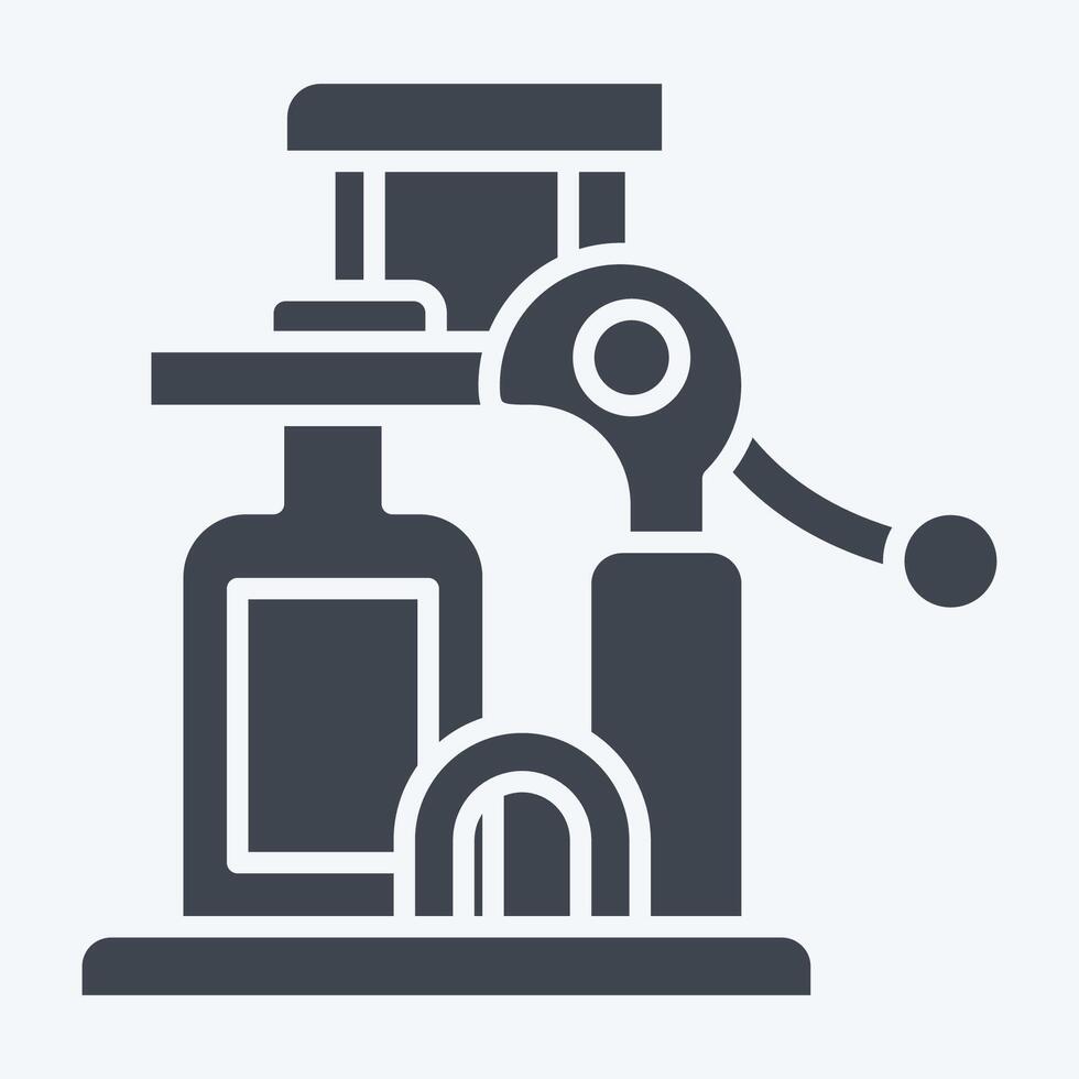 Icon Wine Opener. related to Kitchen Tool symbol. glyph style. simple design illustration vector