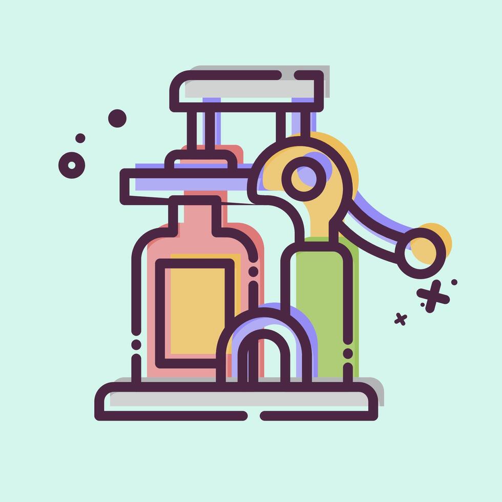 Icon Wine Opener. related to Kitchen Tool symbol. MBE style. simple design illustration vector