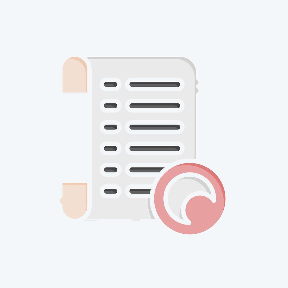 Icon Lens. related to Cinema symbol. doodle style. simple design illustration vector