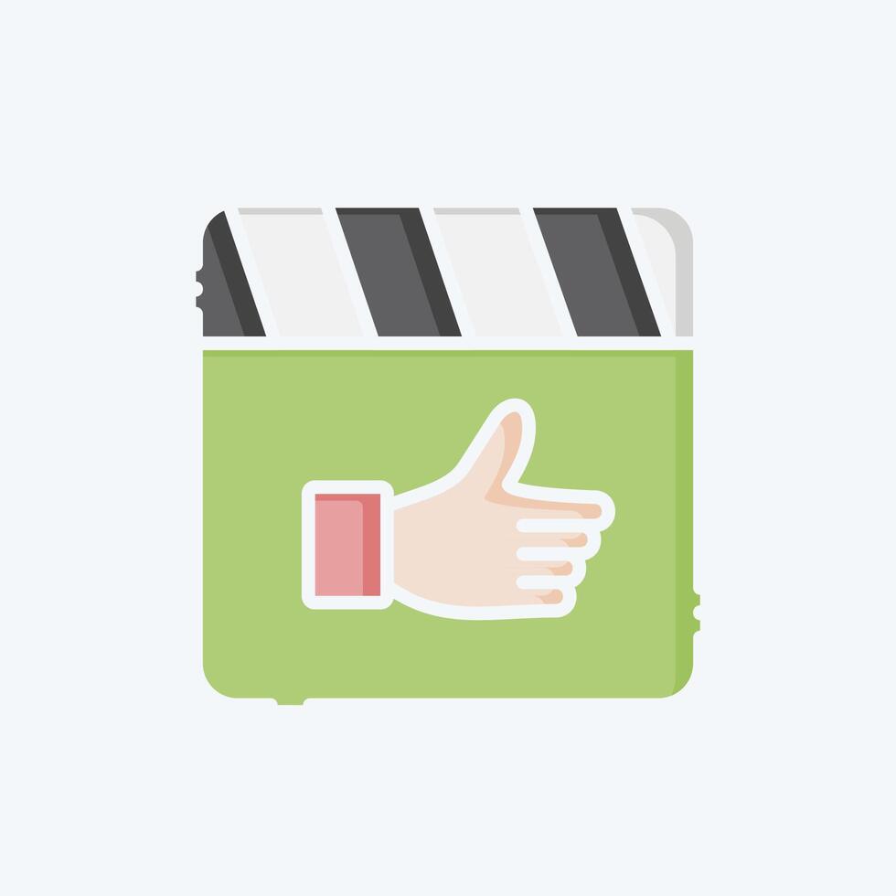 Icon Best Movie. related to Cinema symbol. doodle style. simple design illustration vector