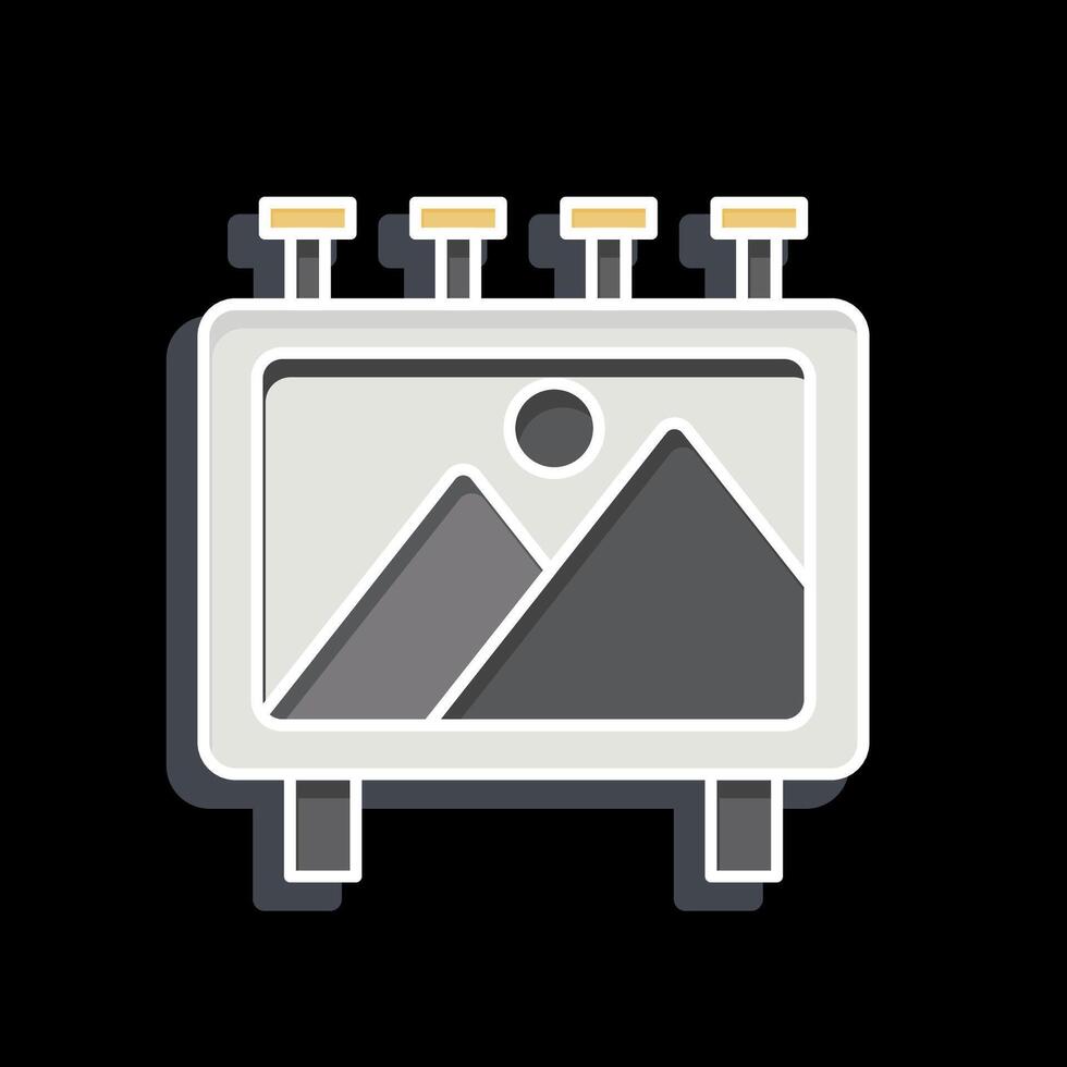 Icon File Poster. related to Cinema symbol. glossy style. simple design illustration vector