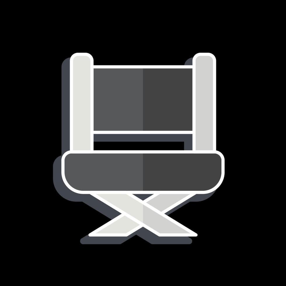 Icon Director. related to Cinema symbol. glossy style. simple design illustration vector