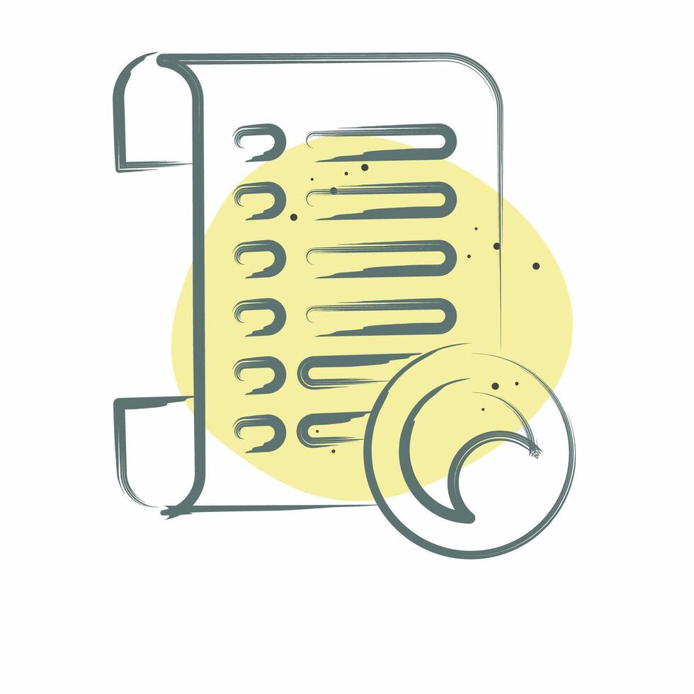 Icon Lens. related to Cinema symbol. Color Spot Style. simple design illustration vector