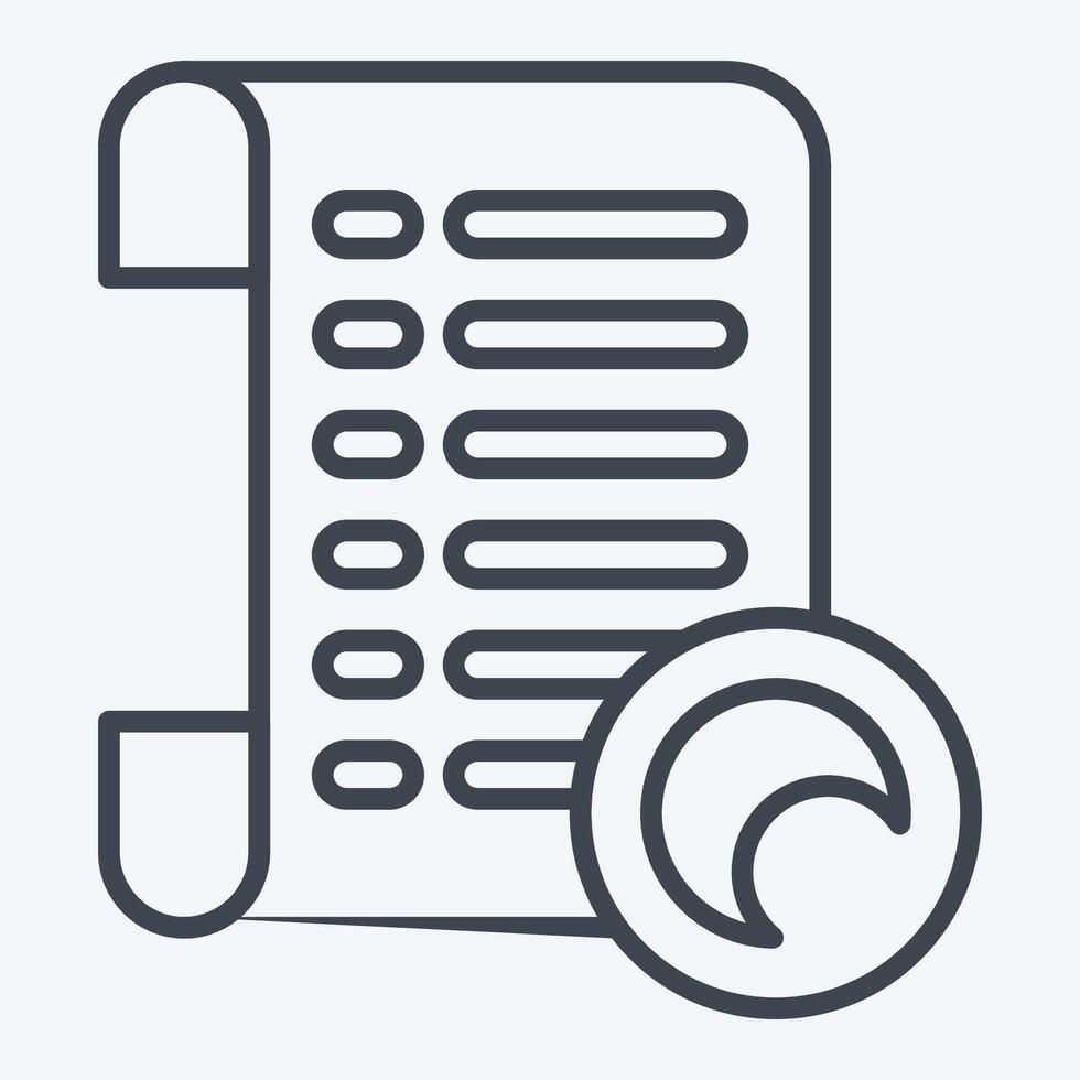 Icon Lens. related to Cinema symbol. line style. simple design illustration vector