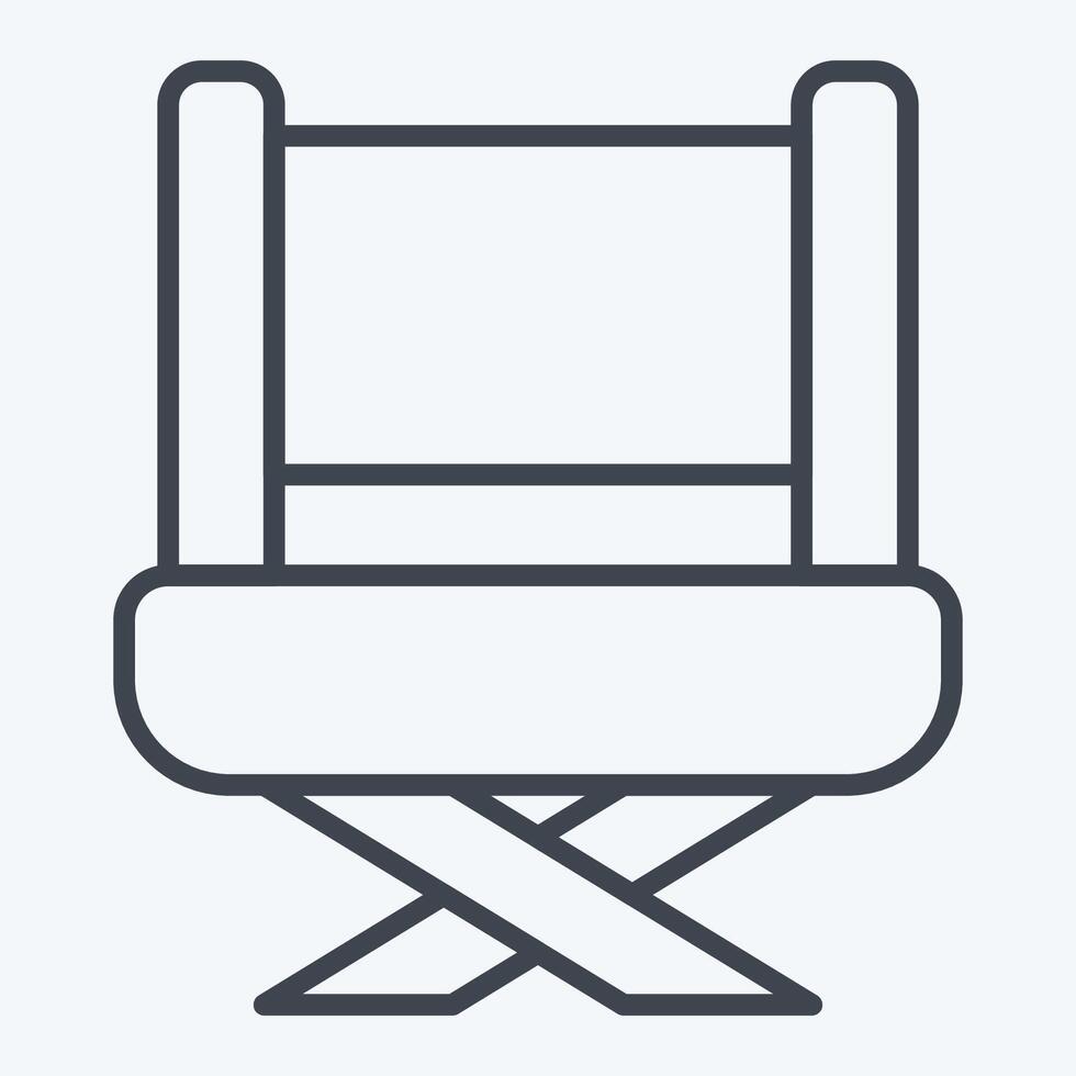 Icon Director. related to Cinema symbol. line style. simple design illustration vector
