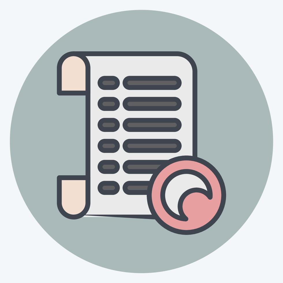 Icon Lens. related to Cinema symbol. color mate style. simple design illustration vector
