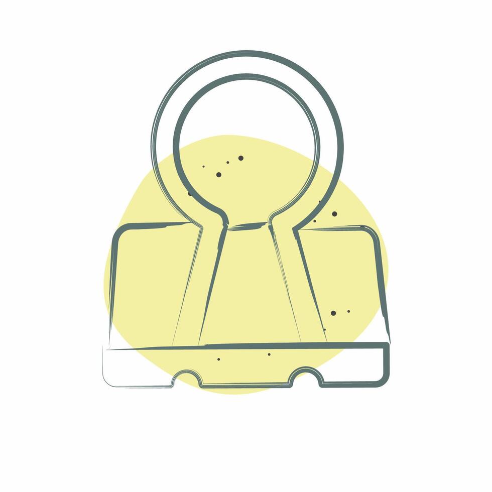 Icon Binder. related to Office symbol. Color Spot Style. simple design illustration vector