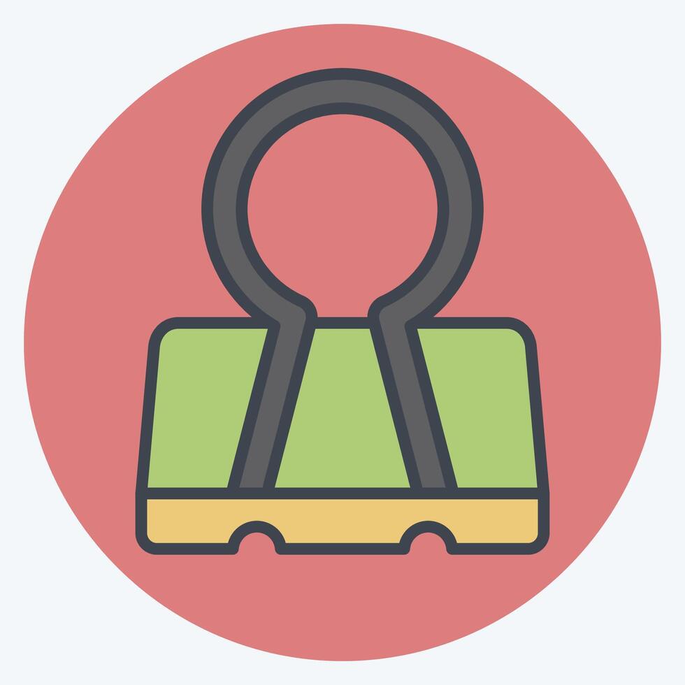 Icon Binder. related to Office symbol. color mate style. simple design illustration vector