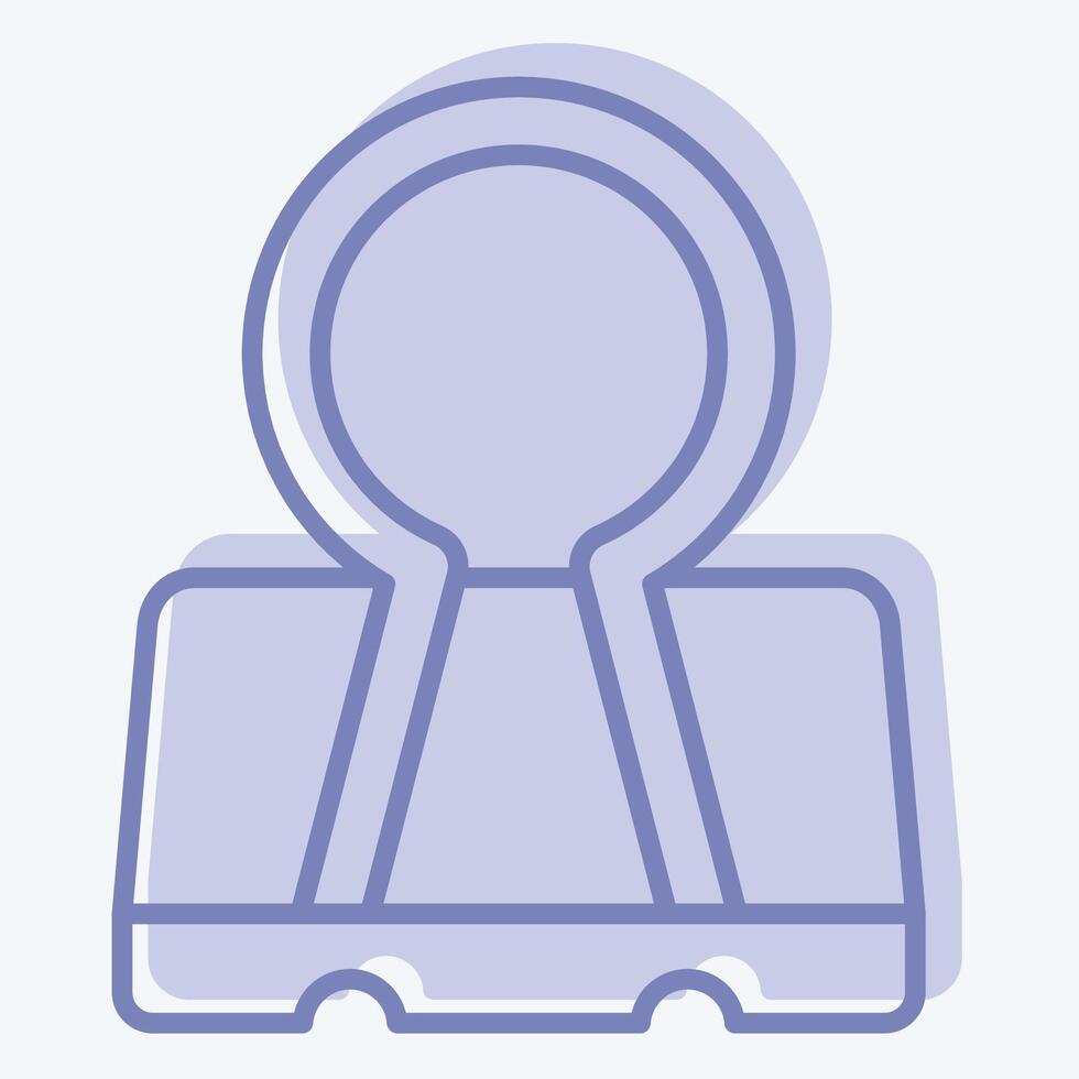 Icon Binder. related to Office symbol. two tone style. simple design illustration vector