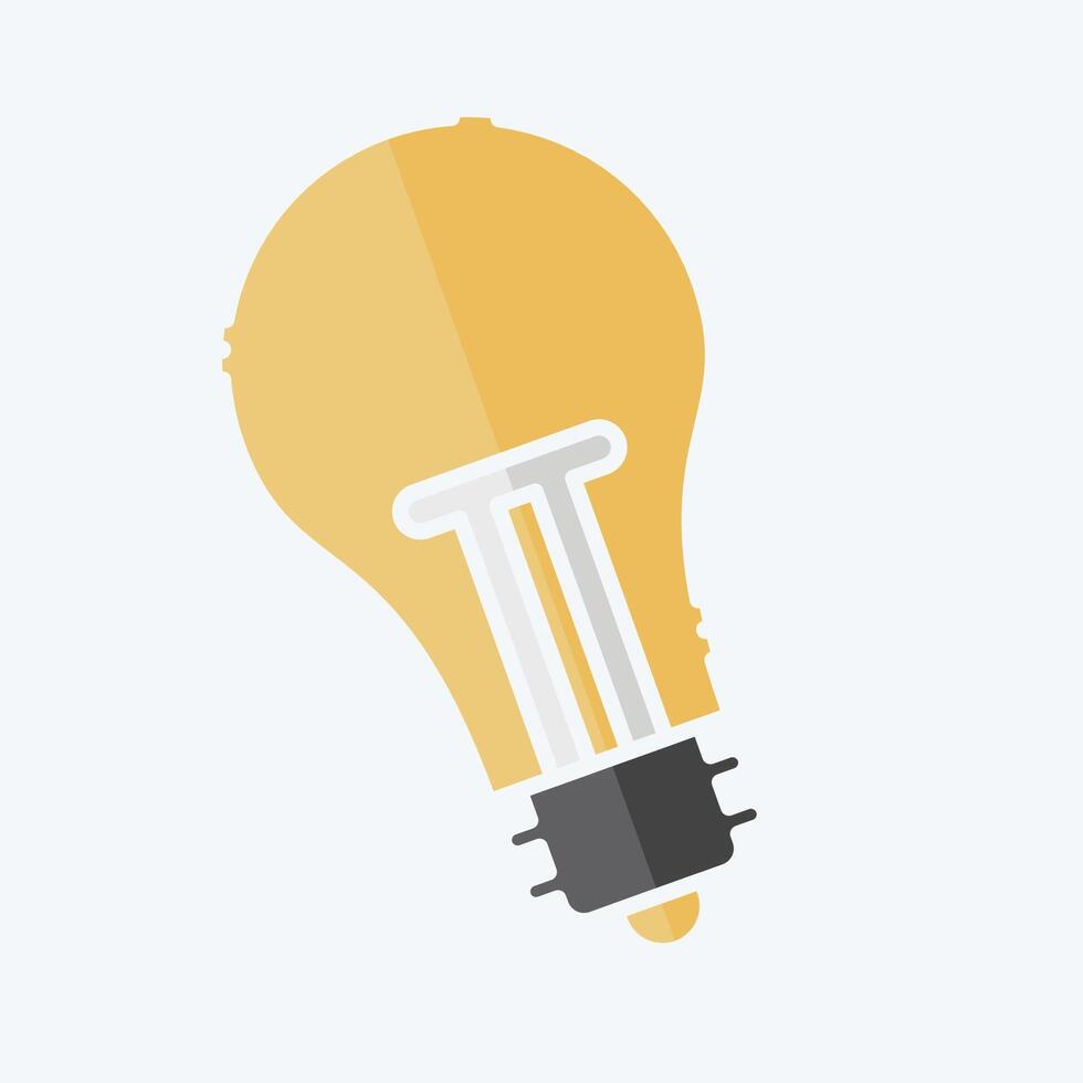 Icon Light. related to Office symbol. doodle style. simple design illustration vector