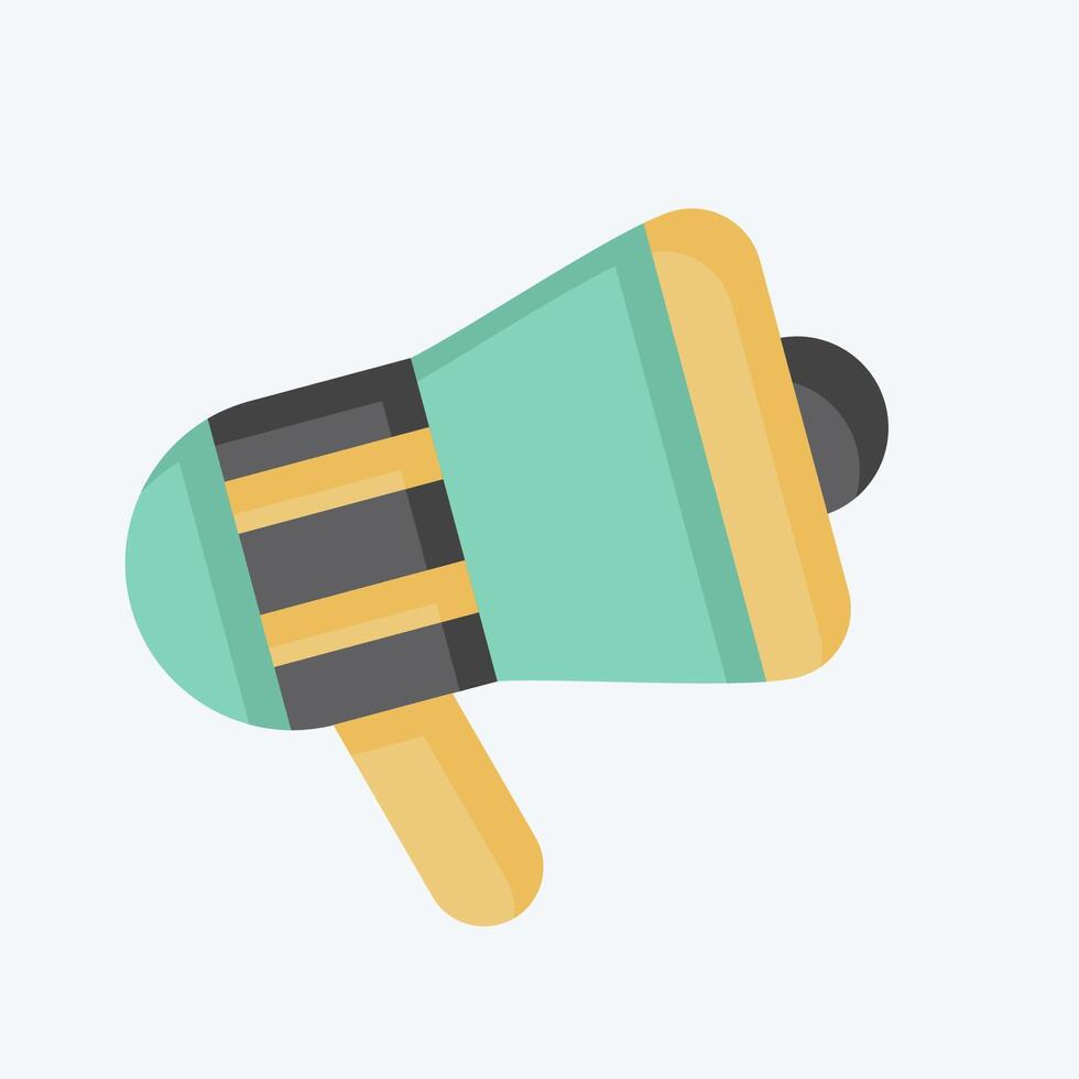 Icon Megaphone. related to Office symbol. flat style. simple design illustration vector