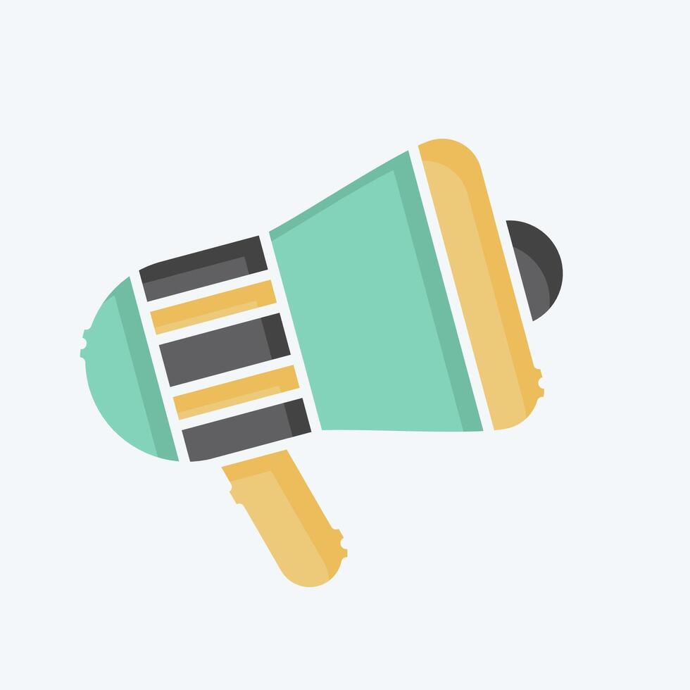 Icon Megaphone. related to Office symbol. doodle style. simple design illustration vector