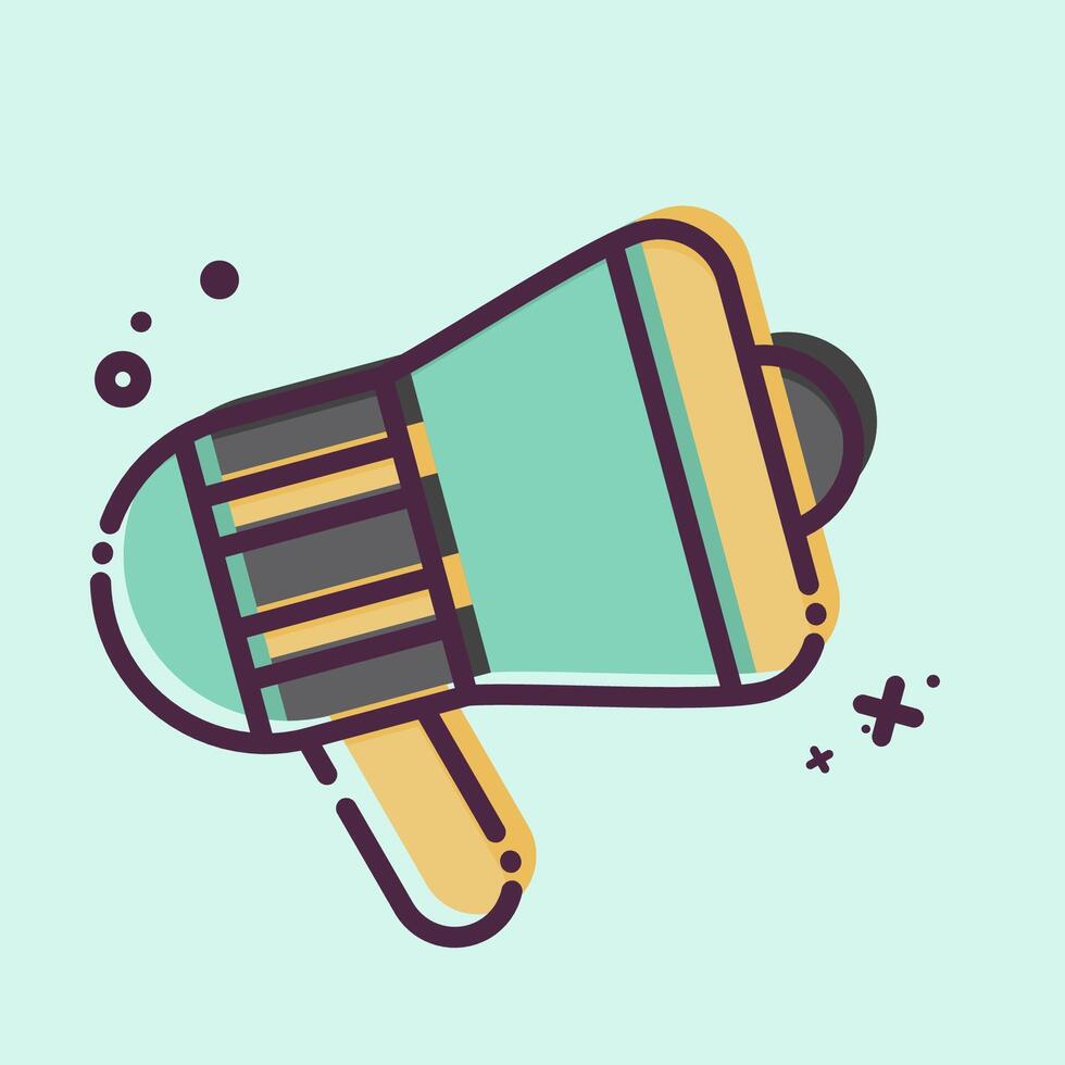 Icon Megaphone. related to Office symbol. MBE style. simple design illustration vector
