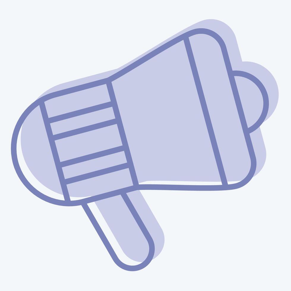 Icon Megaphone. related to Office symbol. two tone style. simple design illustration vector
