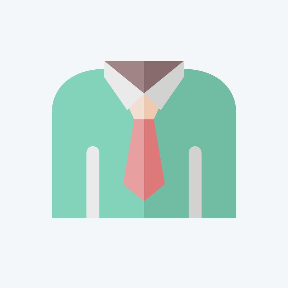 Icon Shirt. related to Office symbol. flat style. simple design illustration vector