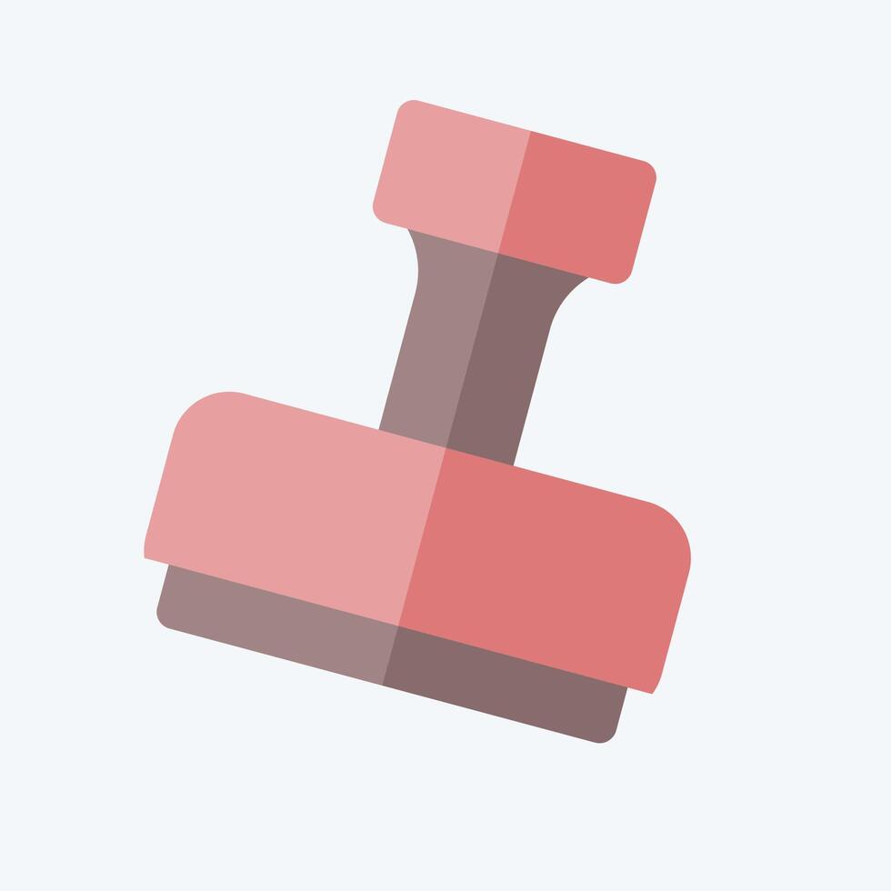Icon Stamp. related to Office symbol. flat style. simple design illustration vector