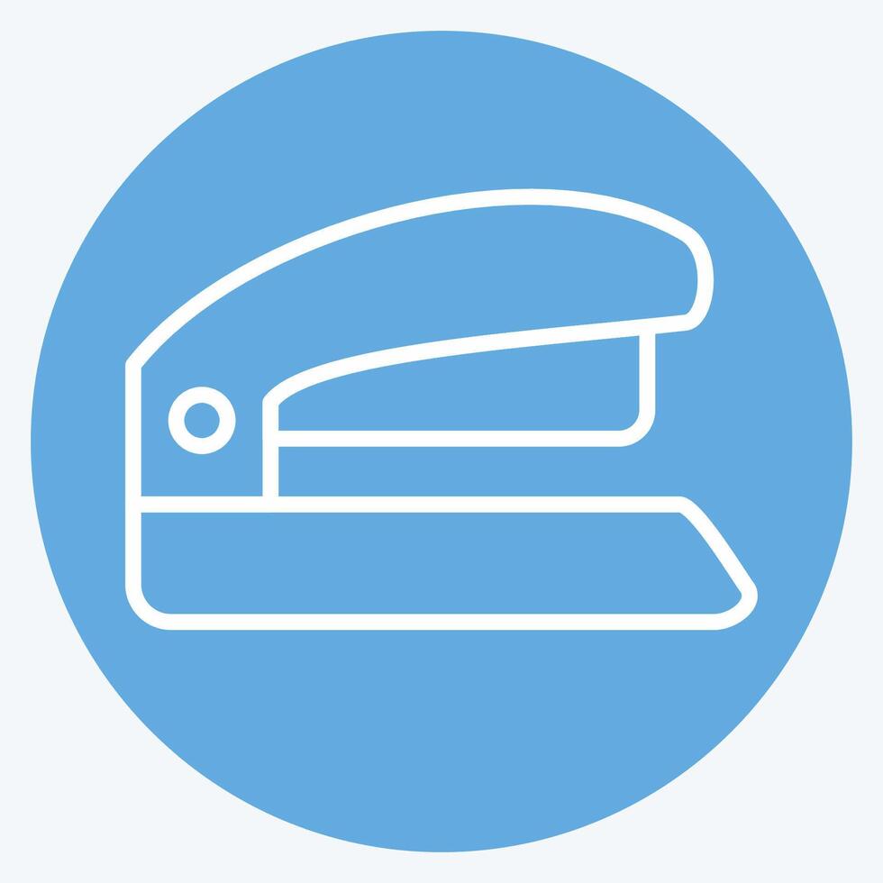 Icon Stapler. related to Office symbol. blue eyes style. simple design illustration vector