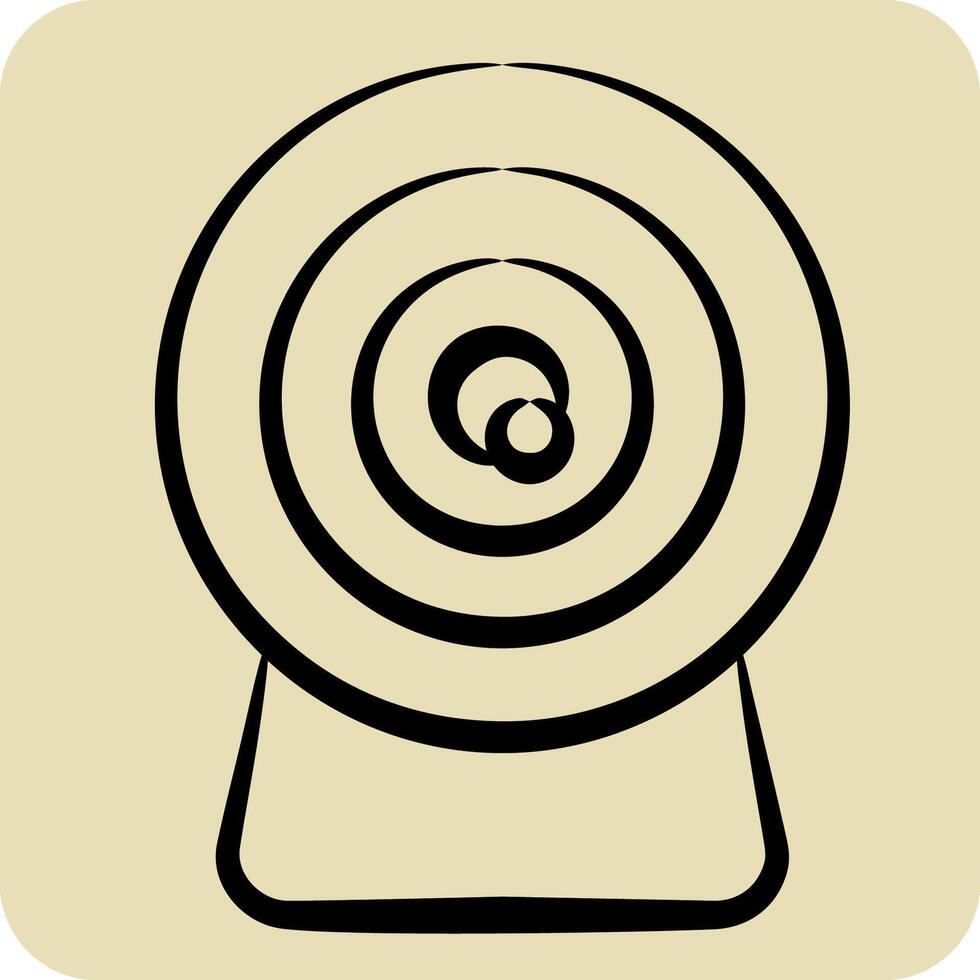 Icon Webcam. related to Office symbol. hand drawn style. simple design illustration vector