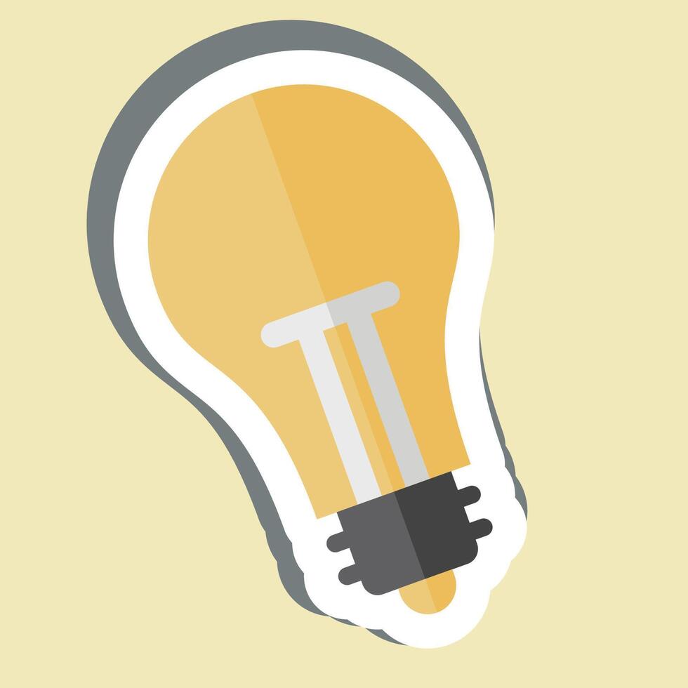 Sticker Light. related to Office symbol. simple design illustration vector