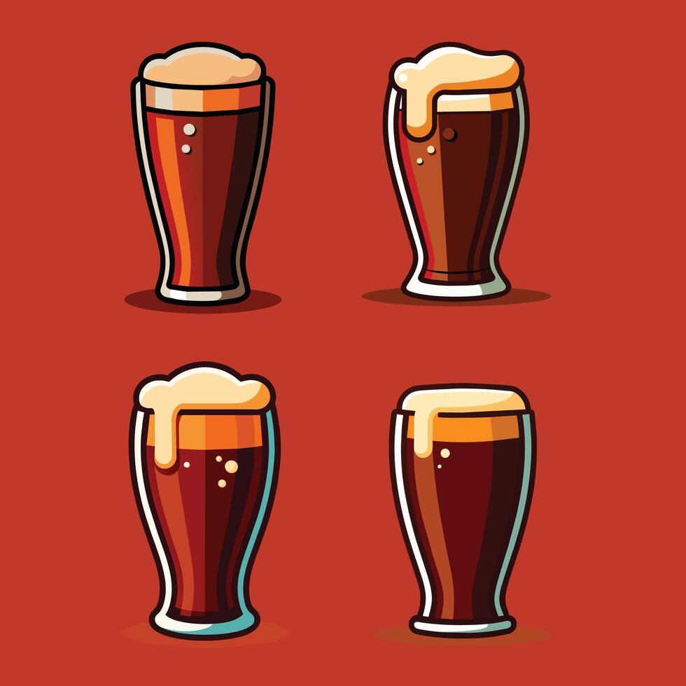 Beer glass Illustration vector