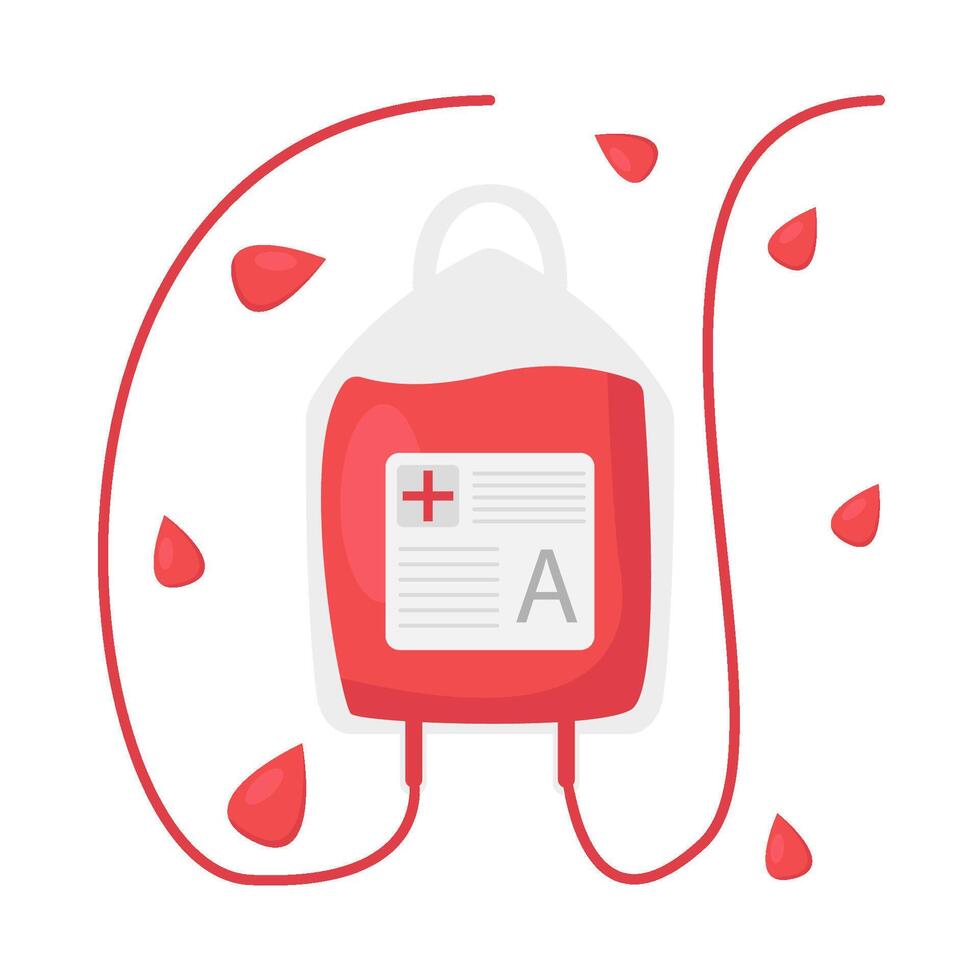 Illustration of blood transfusion vector