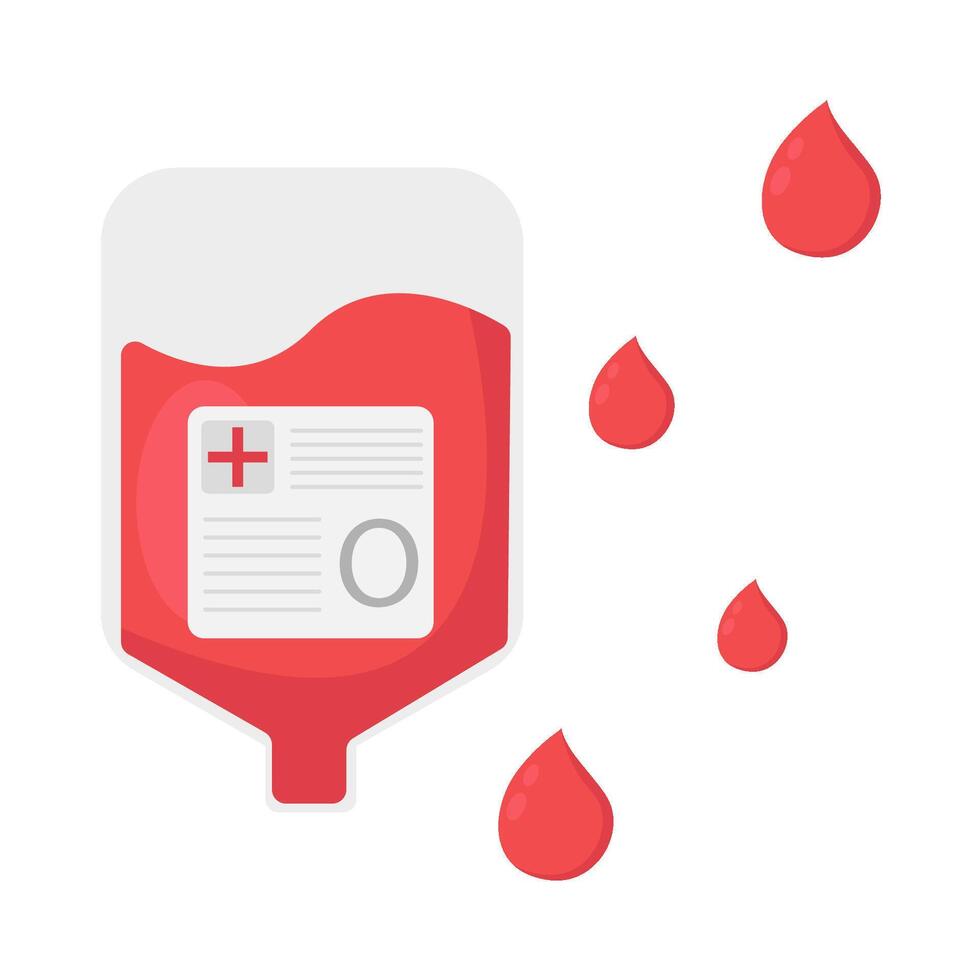 Illustration of blood transfusion vector