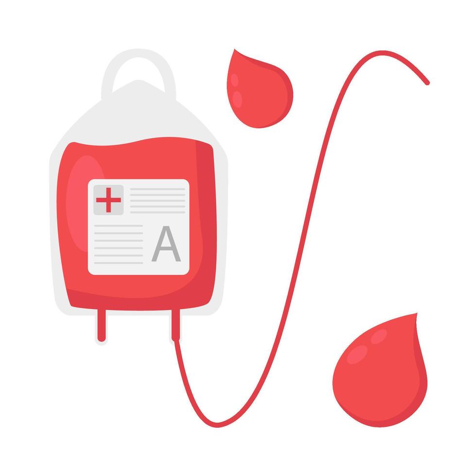 Illustration of blood transfusion vector