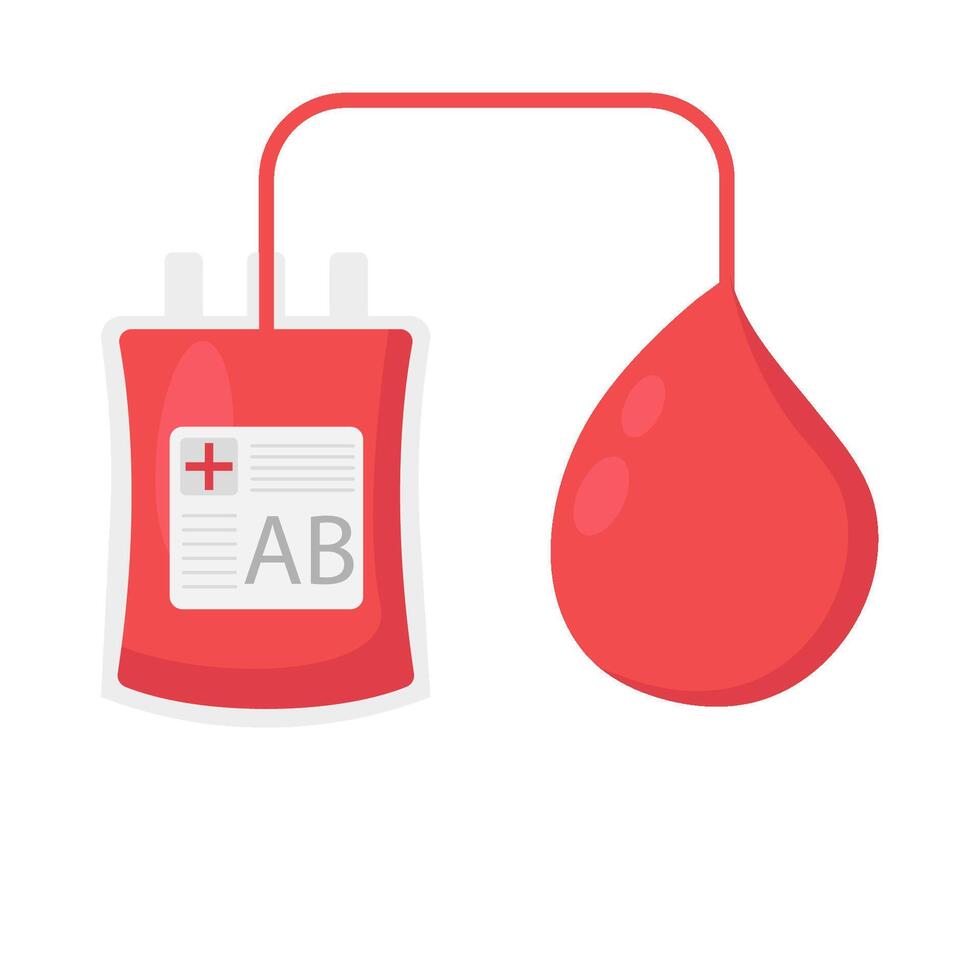 Illustration of blood transfusion vector