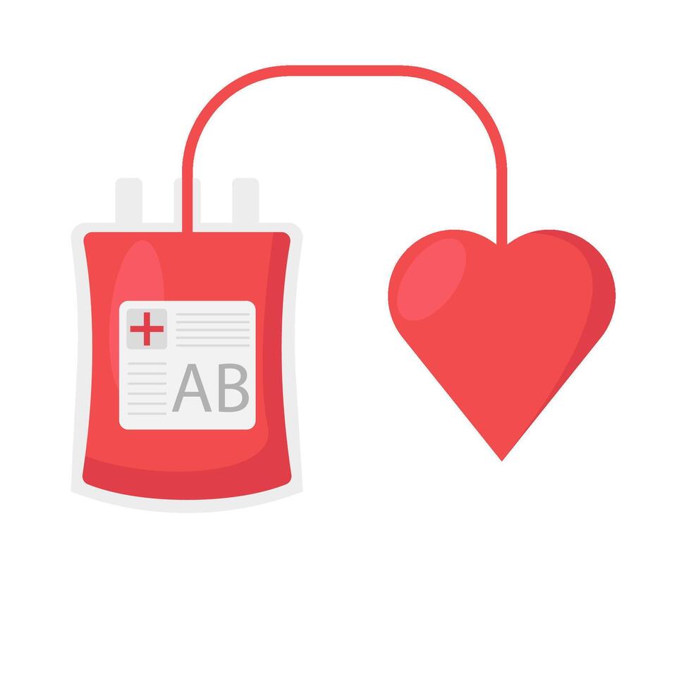 Illustration of blood transfusion vector