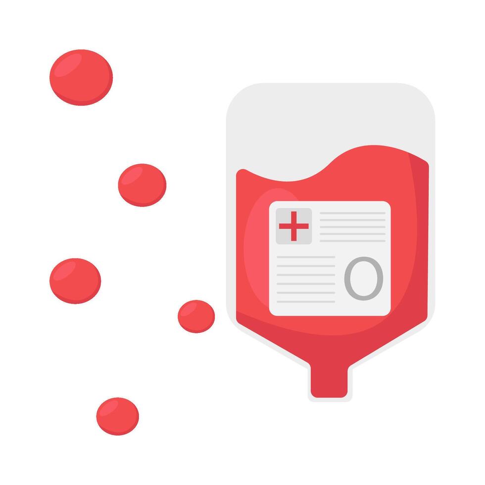 Illustration of blood transfusion vector