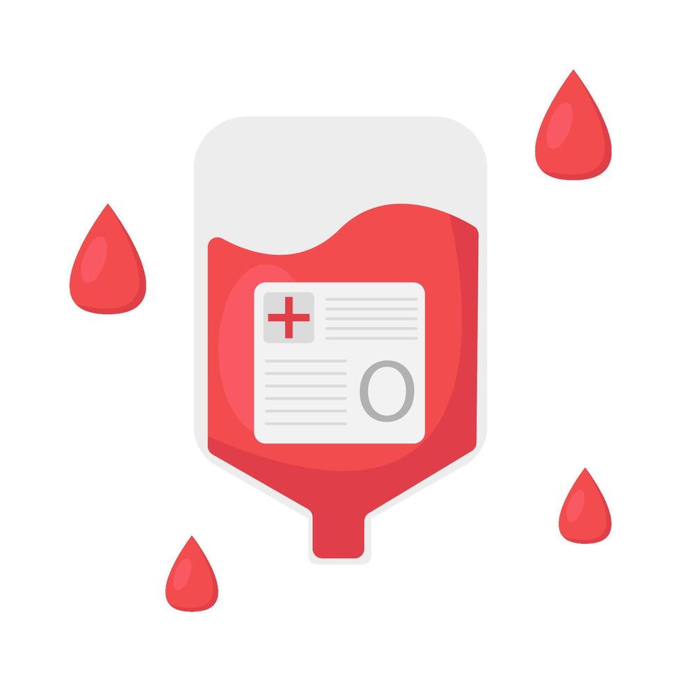 Illustration of blood transfusion vector